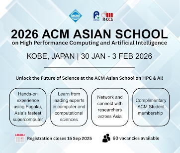 Applications Open for the 2026 ACM Asian School on HPC & AI