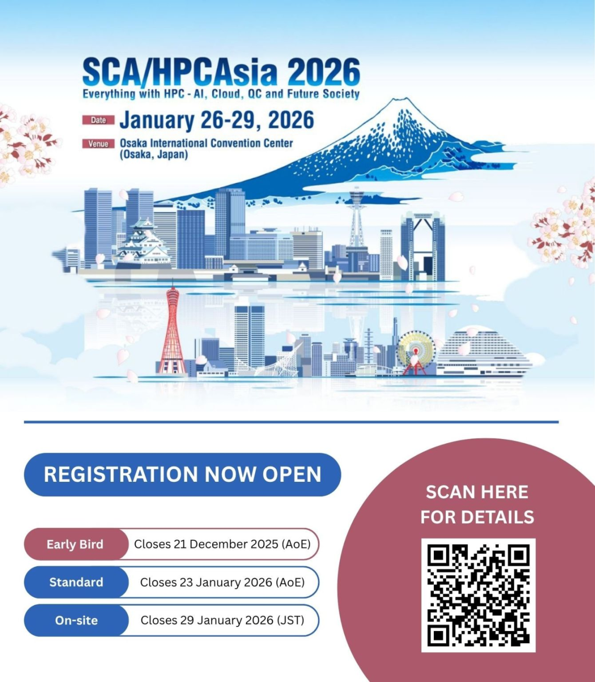 SCA/HPCAsia 2026: Registrations Now Open